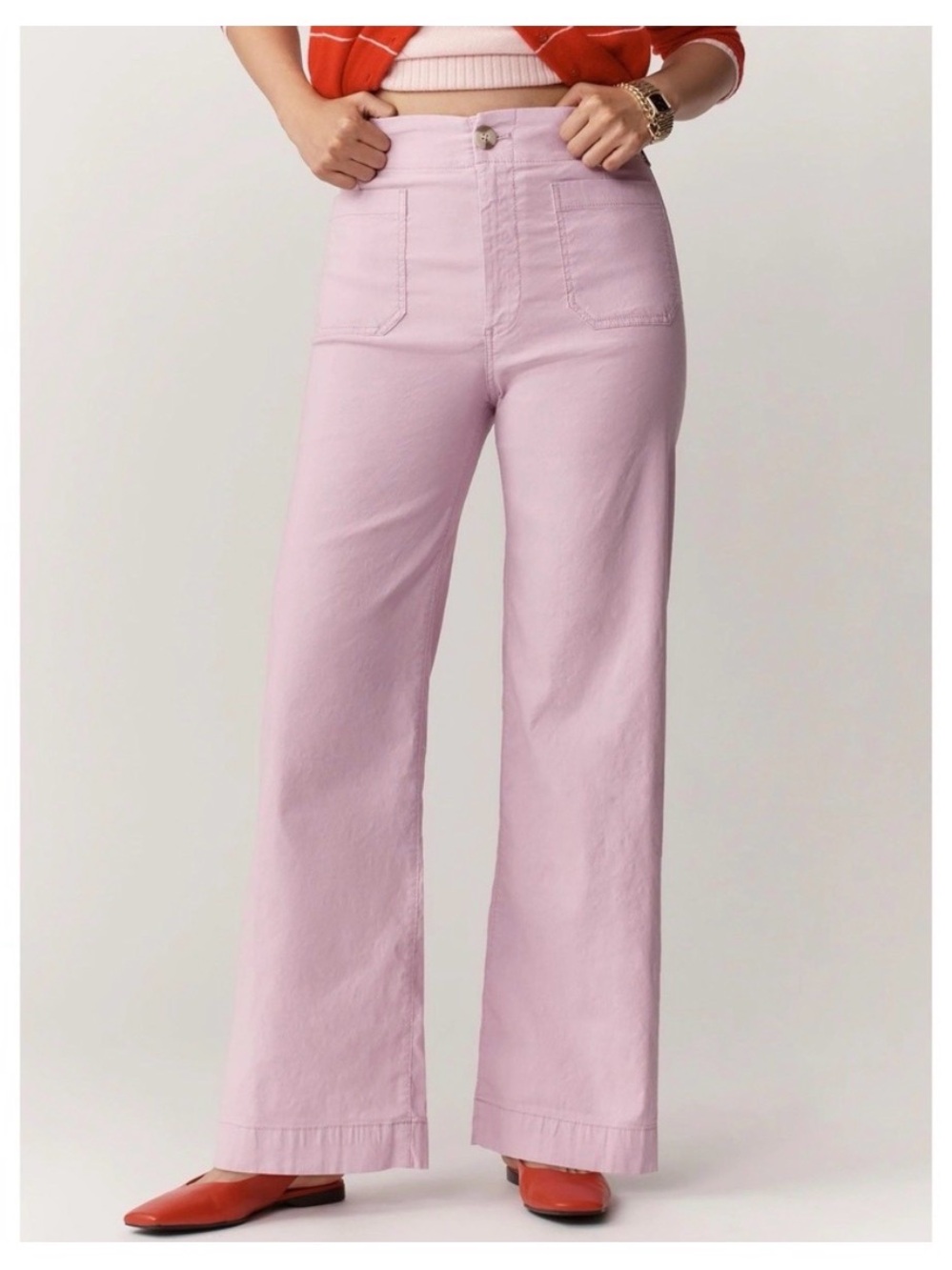 Anthropologie Maeve Colette Magic Fabric Full Length Pants 23